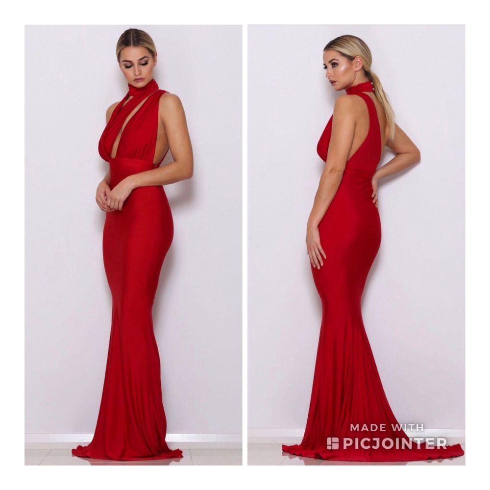 Abyss by Abby Wine gown XS NWT